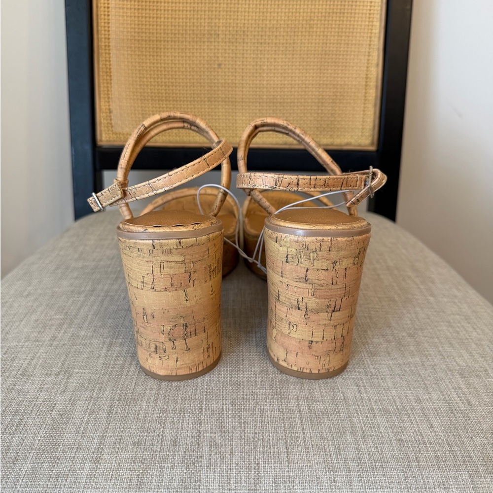 Universal Thread Alva Cork Platform Slingback San… - image 5